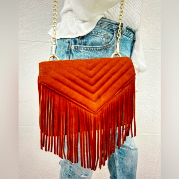caroline hill Handbags - Russel Quilted Crossbody with Fringe by Caroline Hill